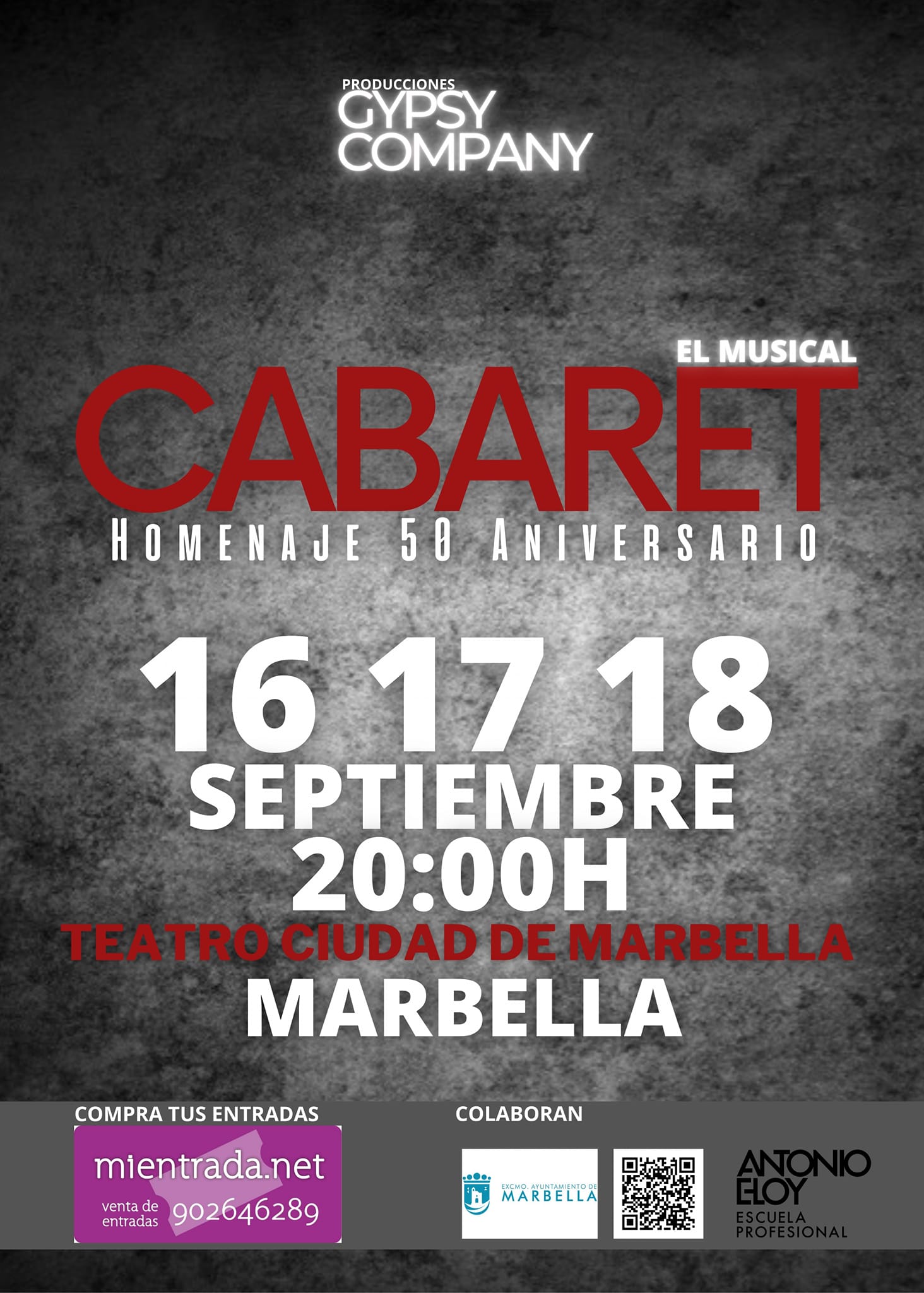 El Teatro Ciudad de Marbella será escenario este viernes del estreno en España del musical ‘Cabaret. Homenaje 50 Aniversario’